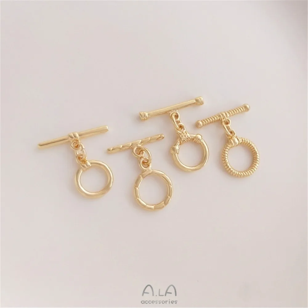 14K gold wrapped color preserving smooth round thread ot buckle DIY bracelet necklace jewelry connection end buckle accessories
14K gold wrapped color preserving smooth round thread ot buckle DIY bracelet necklace jewelry connection end buckle accessories