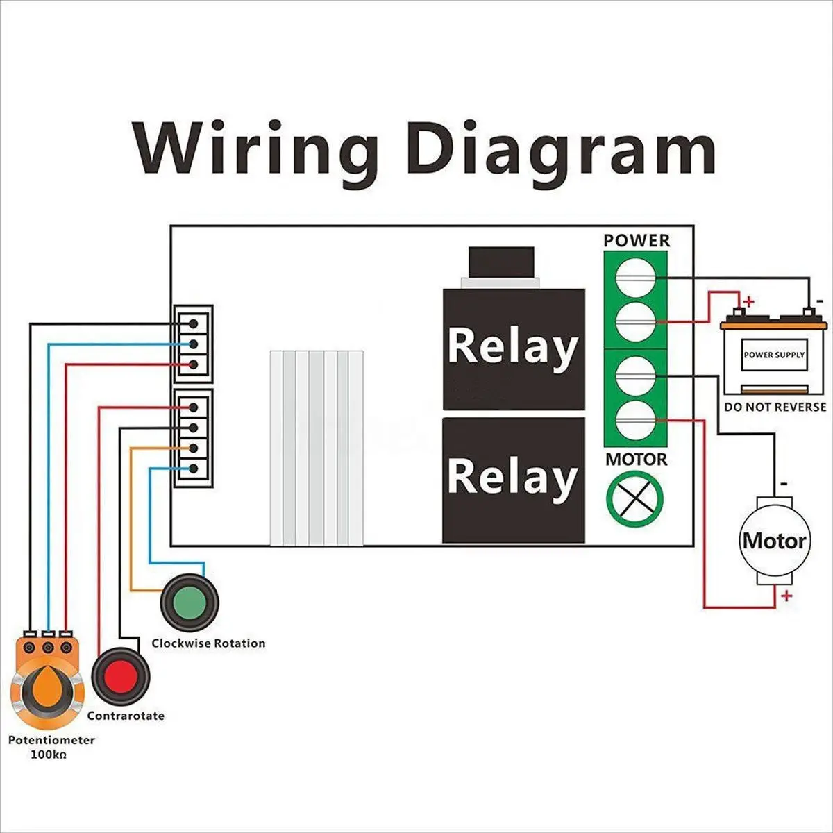 Reversible Swit Speed 6V Regulator Reversal Button switch Reversible Controller PWM Controller New 2018
Reversible Swit Speed 6V Regulator Reversal Button switch Reversible Controller PWM Controller New 2018