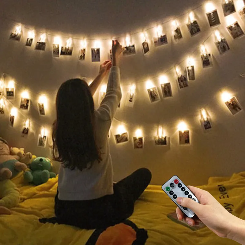 USB Remote Control Photo Clip Fairy Light 8 Function LED String Light Garland Christmas Holiday Decor Bedroom Wall Wedding Party
USB Remote Control Photo Clip Fairy Light 8 Function LED String Light Garland Christmas Holiday Decor Bedroom Wall Wedding Party