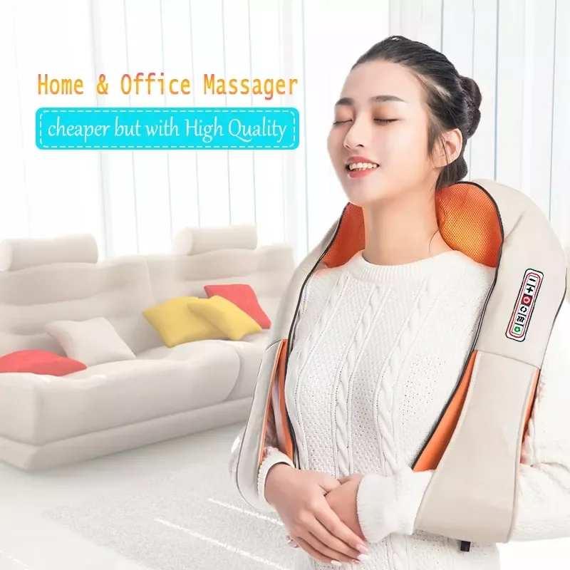 U Shape Electrical Back Shoulder Body Neck Massager Infrared Heated Kneading Car/Home Shiatsu Massager Multifunctional Shawl 
U Shape Electrical Back Shoulder Body Neck Massager Infrared Heated Kneading Car/Home Shiatsu Massager Multifunctional Shawl