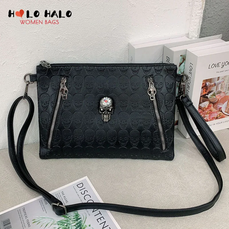 Punk Rivet Skull Crossbody Bag for Women Vintage Purses and Handbags Gothic Shoulder Bag Personality Messenger Bag Pu Leather
Punk Rivet Skull Crossbody Bag for Women Vintage Purses and Handbags Gothic Shoulder Bag Personality Messenger Bag Pu Leather