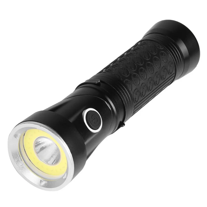 

T6+COB 90 Degree Rotating Working Flashlight Powerful LED Torches Lamp Portable White/Red Light Flashlights for Outdoor Camping