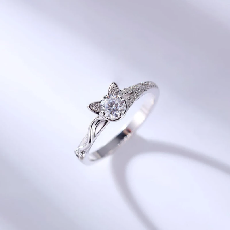 Exquisite Silver Color Simulated Moissanit Lovely Kitty Ring For Women Ladies Bridal Wedding Party Aniversary Jewelry Gift
Exquisite Silver Color Simulated Moissanit Lovely Kitty Ring For Women Ladies Bridal Wedding Party Aniversary Jewelry Gift