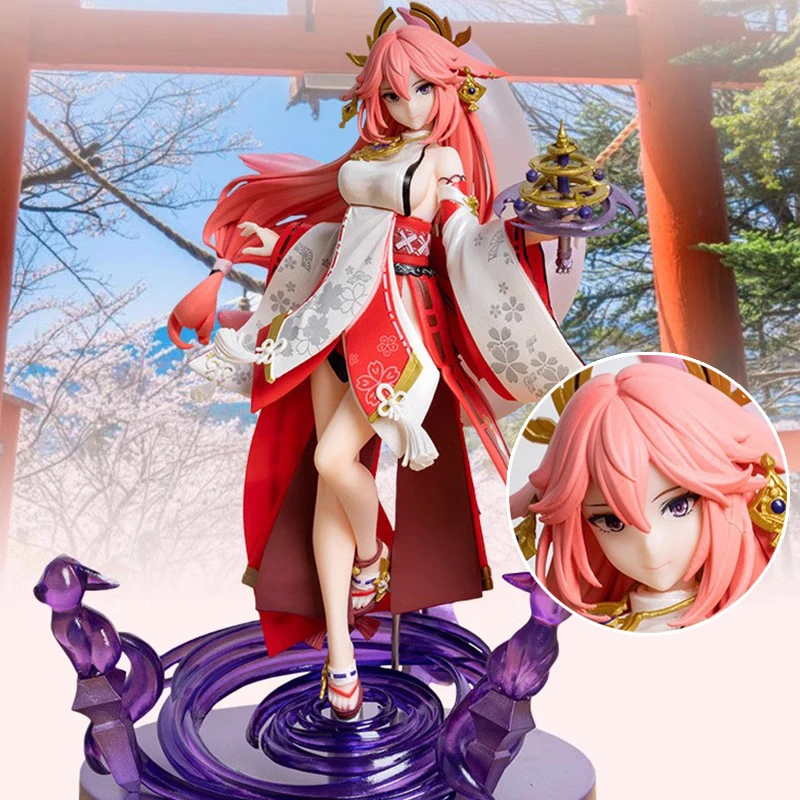25cm Genshin Impact Anime Kawaii Yae Miko Figure Yae Miko Game Statue PVC Action Figure Collection Model Toy doll gifts
25cm Genshin Impact Anime Kawaii Yae Miko Figure Yae Miko Game Statue PVC Action Figure Collection Model Toy doll gifts