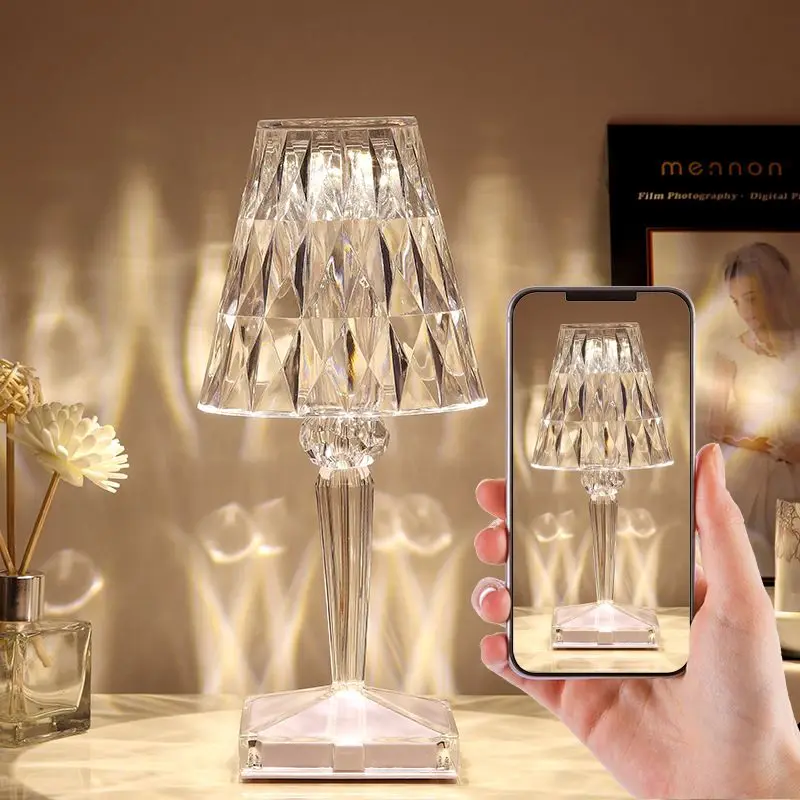 LED Diamond Crystal Projection Night Lights USB Charging Touch Control Restaurant Bar Decoration Desk Light Bedside Night Lamp
LED Diamond Crystal Projection Night Lights USB Charging Touch Control Restaurant Bar Decoration Desk Light Bedside Night Lamp