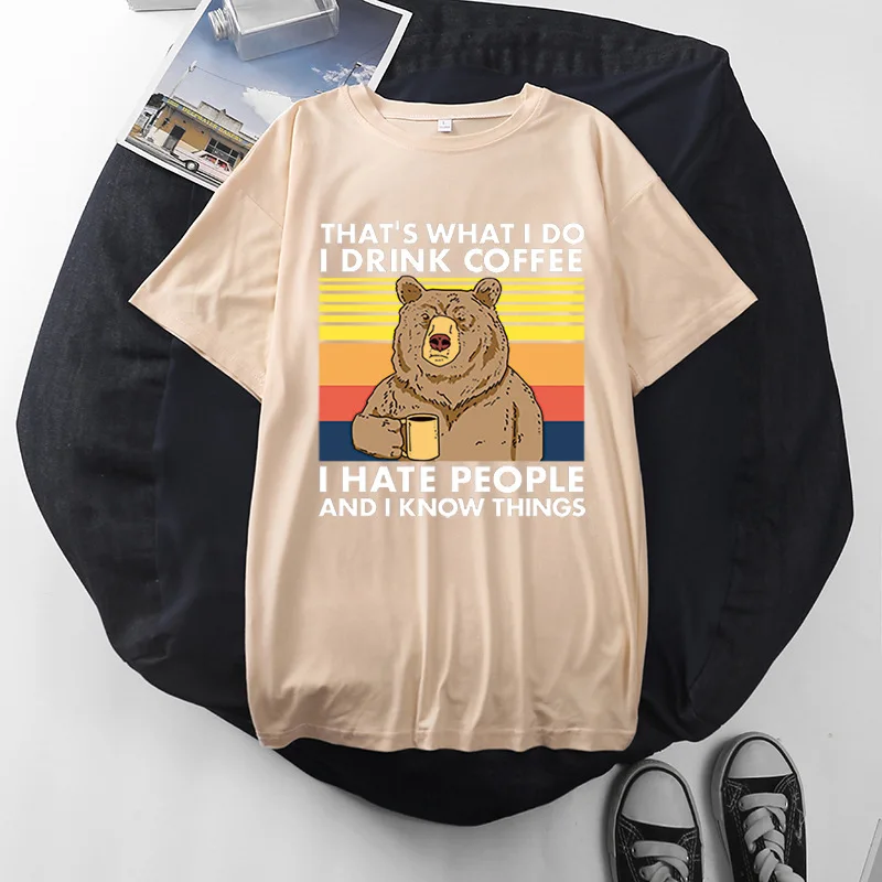 Summer T-shirt women's printed bear shirt short sleeve loose Harajuku T-shirt women's Gothic simple top women's T-shirt
Summer T-shirt women's printed bear shirt short sleeve loose Harajuku T-shirt women's Gothic simple top women's T-shirt