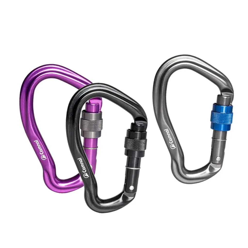 Carabiner Rock Climbing Metal Clip Heavy Duty Screwgate Hammock Hook key- Camping Rappelling Mountaineering Caving
Carabiner Rock Climbing Metal Clip Heavy Duty Screwgate Hammock Hook key- Camping Rappelling Mountaineering Caving