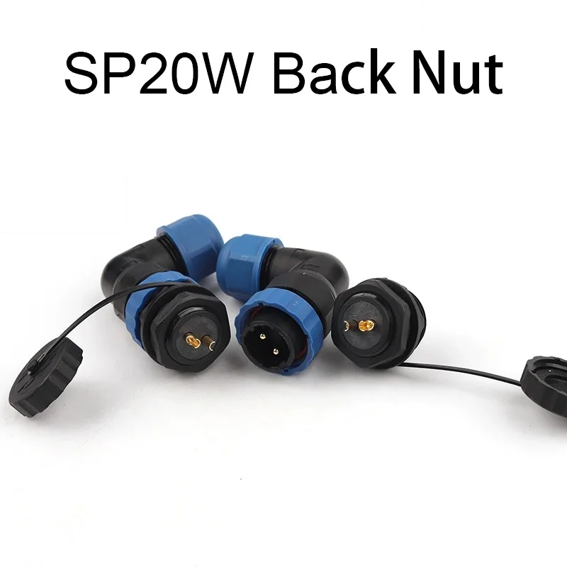 SP20 Back Nut 90 Degree Elbow Waterproof Connector 1/2/3/4/5/6/7/9/10/12/14 Pin IP68 Industrial Power Angle Aviation Connectors
SP20 Back Nut 90 Degree Elbow Waterproof Connector 1/2/3/4/5/6/7/9/10/12/14 Pin IP68 Industrial Power Angle Aviation Connectors