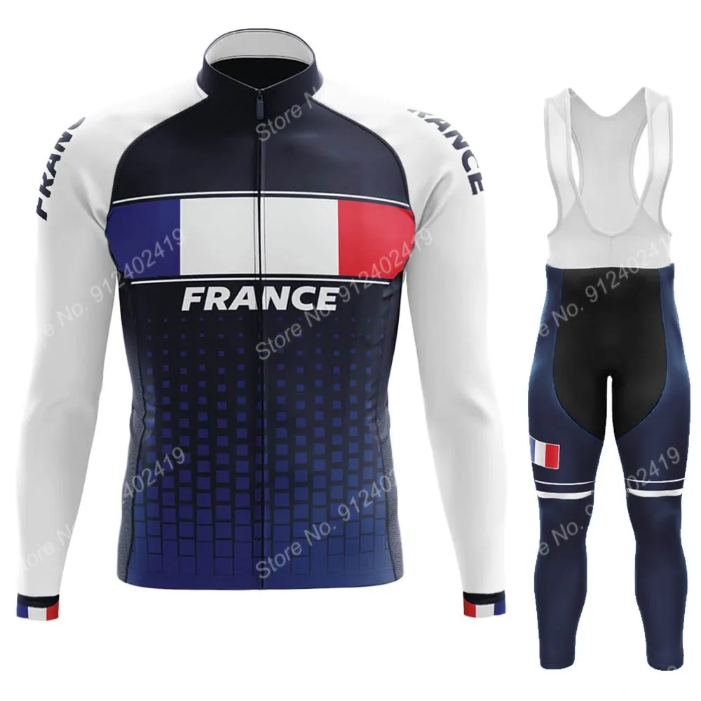 2022 France National Team Cycling Jersey Set Summer Retro Long Sleeve Clothing Suit MTB Bike Road Pants Bib Ropa Ciclismo
2022 France National Team Cycling Jersey Set Summer Retro Long Sleeve Clothing Suit MTB Bike Road Pants Bib Ropa Ciclismo