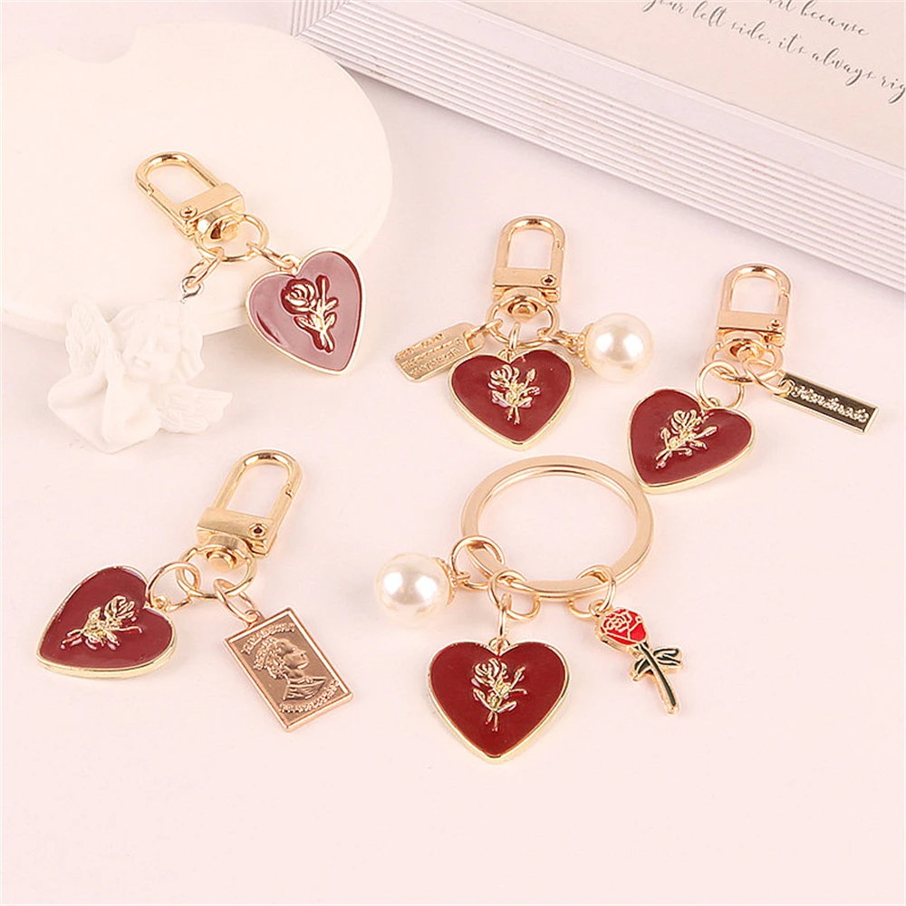 Creative Girl Pearl Keychain Sweet Romantic Rose Love Tag Angel Sculpture Alloy Keyring Pendant Headset Bag Accessories Gift
Creative Girl Pearl Keychain Sweet Romantic Rose Love Tag Angel Sculpture Alloy Keyring Pendant Headset Bag Accessories Gift