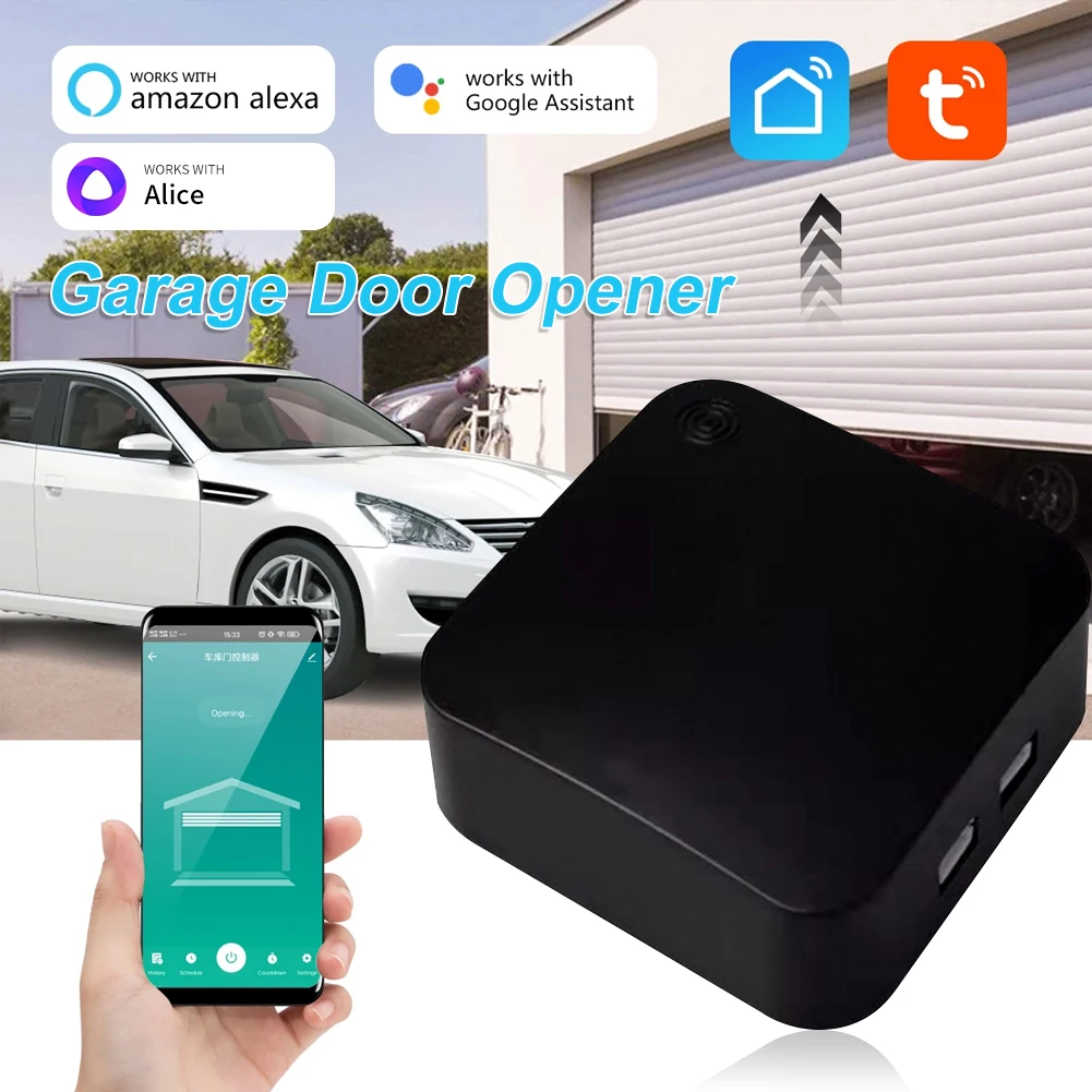 Tuya Smart Mini Garage Door Opener Wifi Intelligent Garage Door Wireless Controller Work With Smart Life Alexa Google Voice Code
Tuya Smart Mini Garage Door Opener Wifi Intelligent Garage Door Wireless Controller Work With Smart Life Alexa Google Voice Code