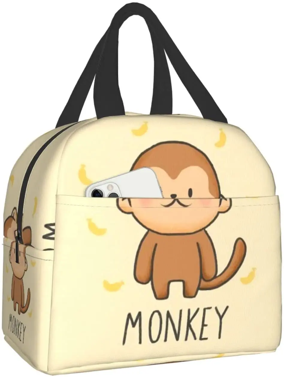 Cute Monkey Cartoon Lunch Bag Waterproof Insulated Reusable Meal Bag Lunch Box Food Pocket For Daily Use Outdoor Work Picnic
Cute Monkey Cartoon Lunch Bag Waterproof Insulated Reusable Meal Bag Lunch Box Food Pocket For Daily Use Outdoor Work Picnic