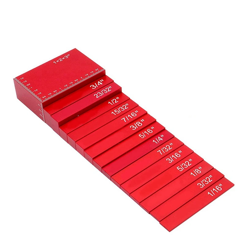 Setup Blocks Height Gauge ,Woodworking Bars Marked Engraving Size,15PCS Precision Setup Bars For Router Table Saw
Setup Blocks Height Gauge ,Woodworking Bars Marked Engraving Size,15PCS Precision Setup Bars For Router Table Saw