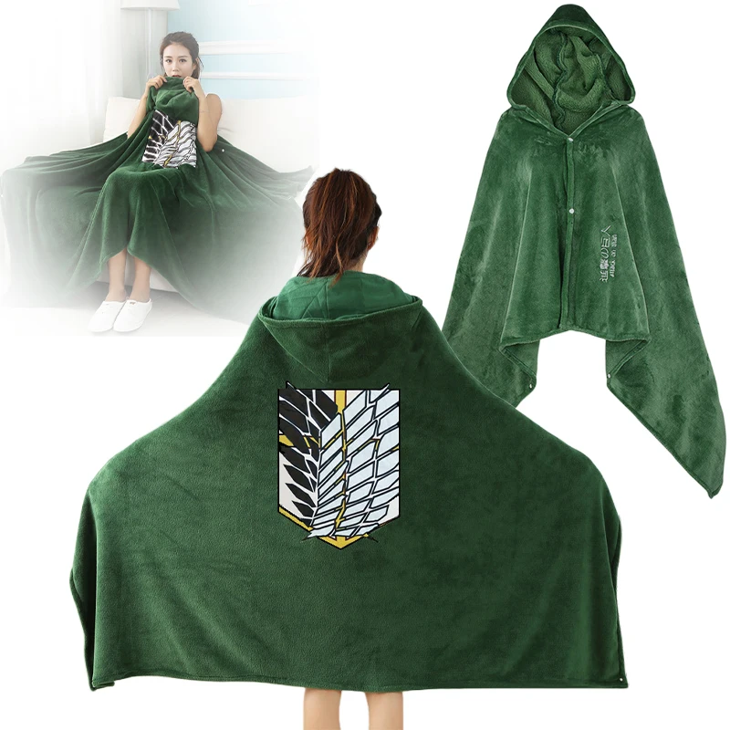 Attack on Titan Cloak Anime Attack on Titan Eren Jaeger Cosplay Costume Shingeki No Kyojin Survey Corps Flannel Blanket Cape
Attack on Titan Cloak Anime Attack on Titan Eren Jaeger Cosplay Costume Shingeki No Kyojin Survey Corps Flannel Blanket Cape