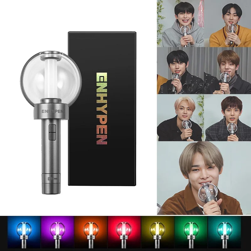 New Kpop ENHYPEN Lightstick Bluetooth Concert Light Stick 7 Colors Adjustable LED Lamp With LOMO Cards Fans Collection Toys Gift
New Kpop ENHYPEN Lightstick Bluetooth Concert Light Stick 7 Colors Adjustable LED Lamp With LOMO Cards Fans Collection Toys Gift