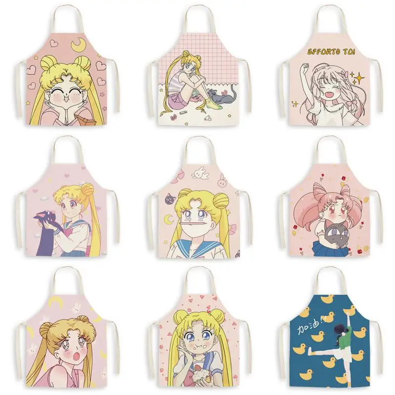 Sailor Moon Kawaii Cartoon Anime Female Linen Parent-child Sleeveless Apron Kitchen Cooking Cloth Art Adult Children Overcoat
Sailor Moon Kawaii Cartoon Anime Female Linen Parent-child Sleeveless Apron Kitchen Cooking Cloth Art Adult Children Overcoat