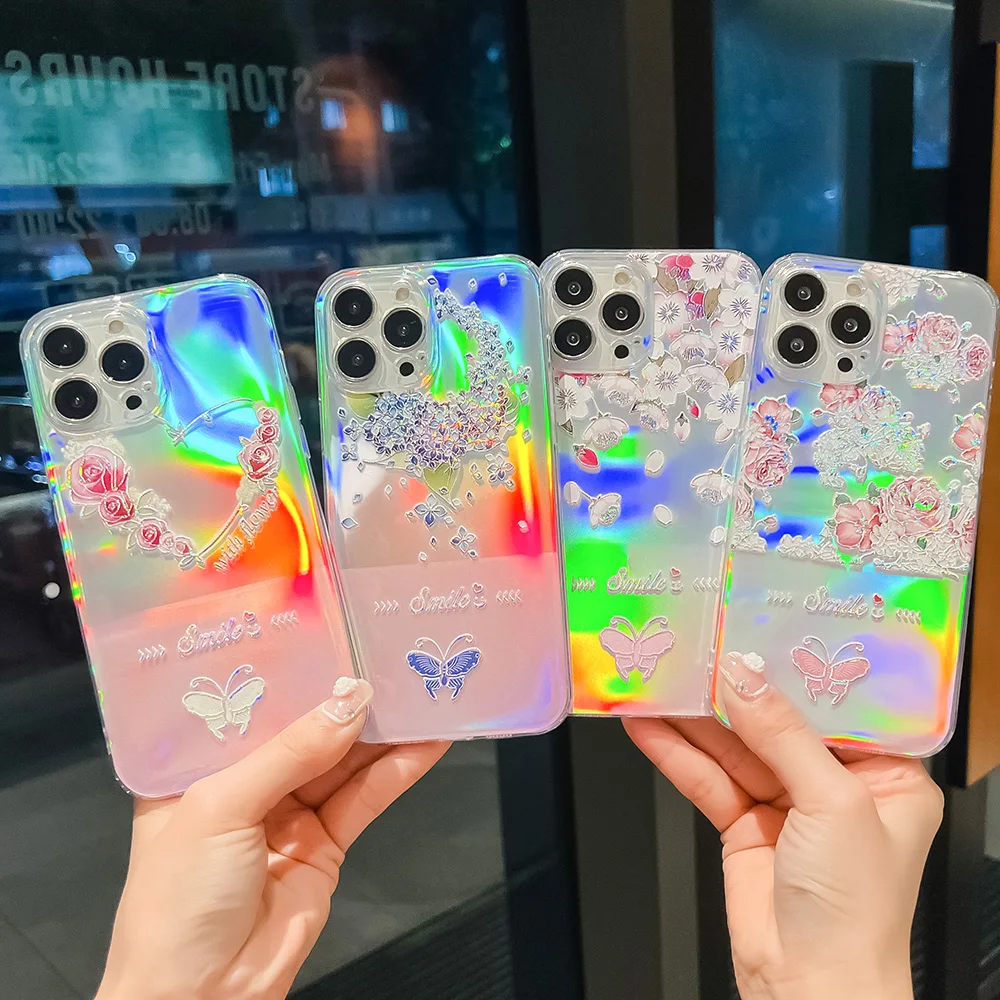Gradient Laser Silicon Phone Case For Iphone 13 Pro Max 11 12 7 8 Plus XR X Xs Max SE 2022 12pro Butterfly Funda Cover Coques
Gradient Laser Silicon Phone Case For Iphone 13 Pro Max 11 12 7 8 Plus XR X Xs Max SE 2022 12pro Butterfly Funda Cover Coques