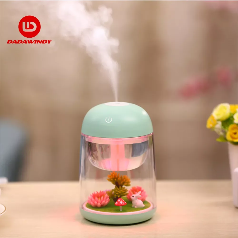 Mini Portable Mist Humidifier Transparent Micro-landscape Air Humidifier Spray Air Purifier Diffuser with LED Lights for Home
Mini Portable Mist Humidifier Transparent Micro-landscape Air Humidifier Spray Air Purifier Diffuser with LED Lights for Home