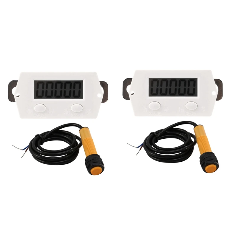 2X LCD Digital 0-99999 Counter 5 Digit Plus UP Gauge + Proximity Switch Sensor With Magnetic
2X LCD Digital 0-99999 Counter 5 Digit Plus UP Gauge + Proximity Switch Sensor With Magnetic