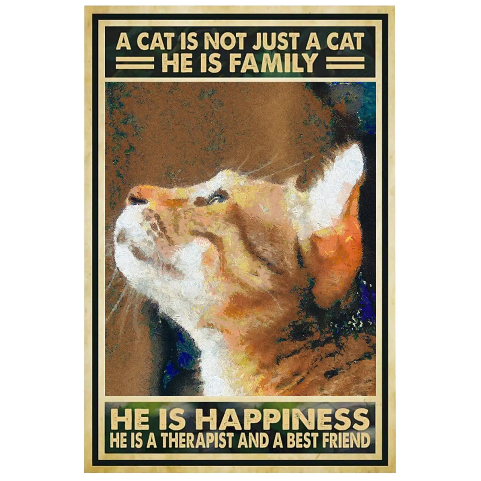 Cat Tin Sign Vintage,Tabby Ginger Cat Metal Tin Poster for Cat Lovers,Retro Funny Plaque Signs with Orange Cats,Home Office
Cat Tin Sign Vintage,Tabby Ginger Cat Metal Tin Poster for Cat Lovers,Retro Funny Plaque Signs with Orange Cats,Home Office