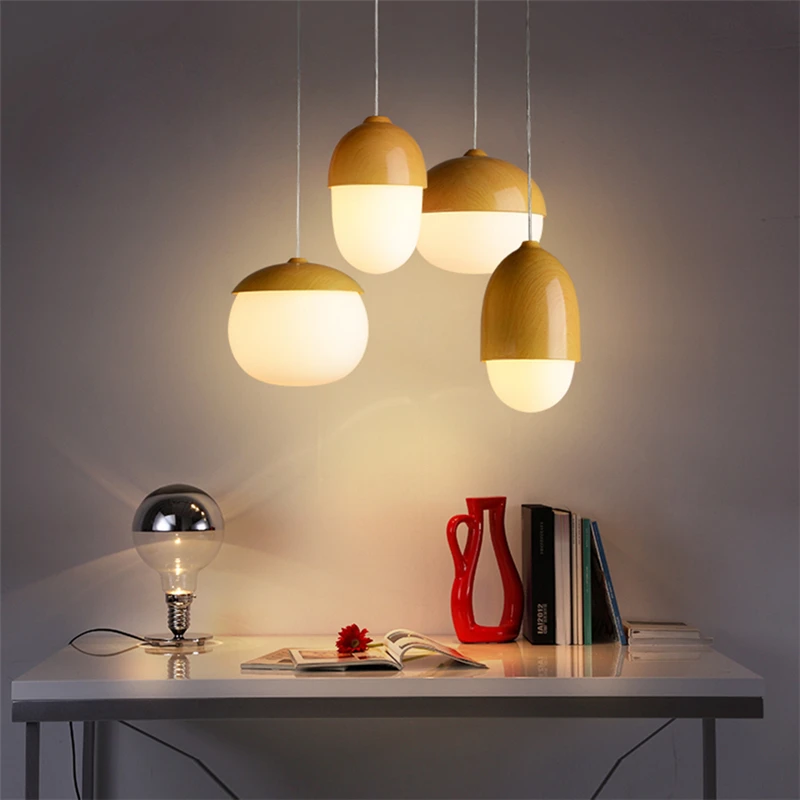 Vintage Pendant Light Nuts Acorn Pendant Lamp E27 Imitation Wood Grain Iron Glass HangLamp Home Bedroom Cafe Decoration Lighting
Vintage Pendant Light Nuts Acorn Pendant Lamp E27 Imitation Wood Grain Iron Glass HangLamp Home Bedroom Cafe Decoration Lighting