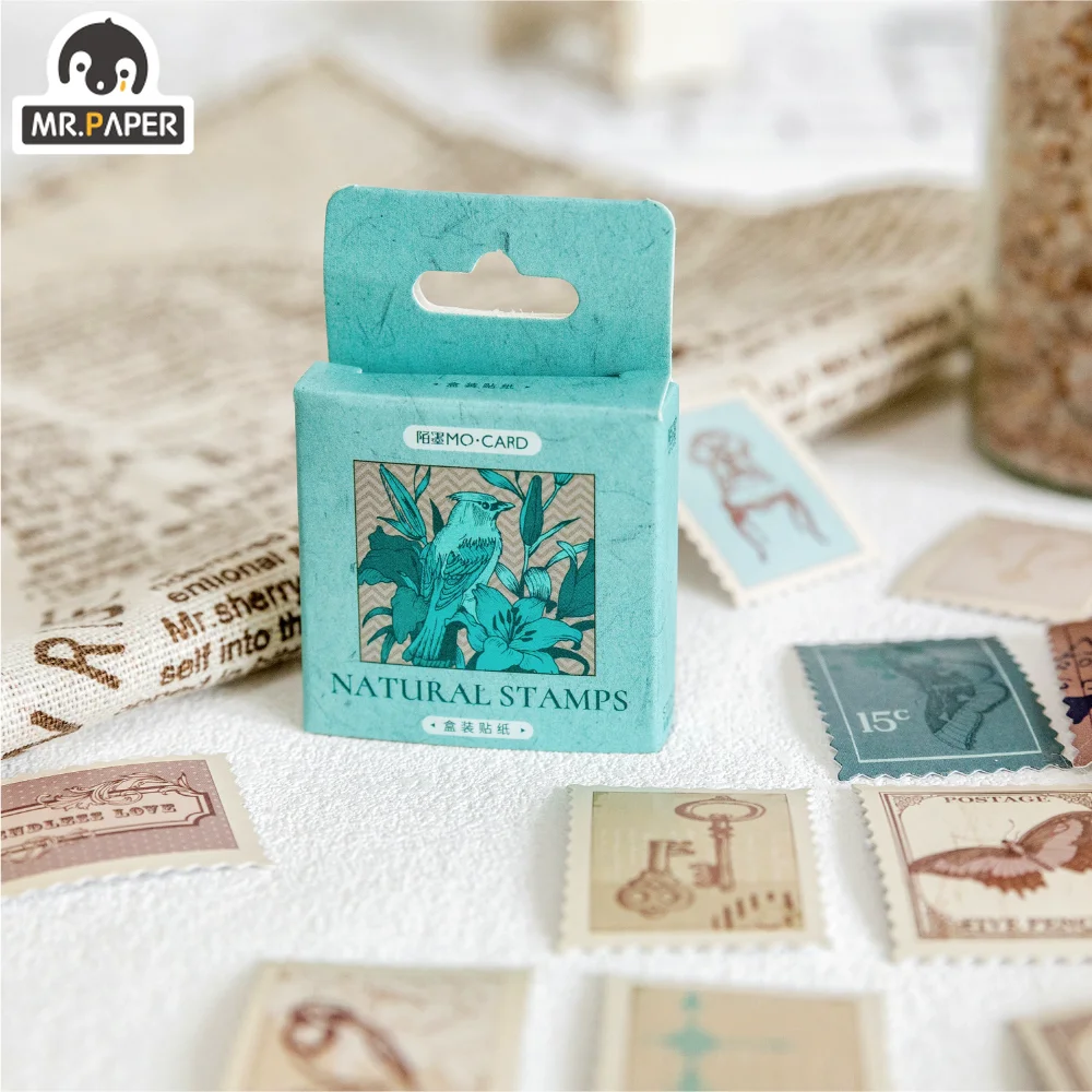 Mr.Paper 45 Pcs/box Vintage Stickers Stamp Series Ins Style Closure Stickers Handbook DIY Collage Decoration Korean Stationery
Mr.Paper 45 Pcs/box Vintage Stickers Stamp Series Ins Style Closure Stickers Handbook DIY Collage Decoration Korean Stationery