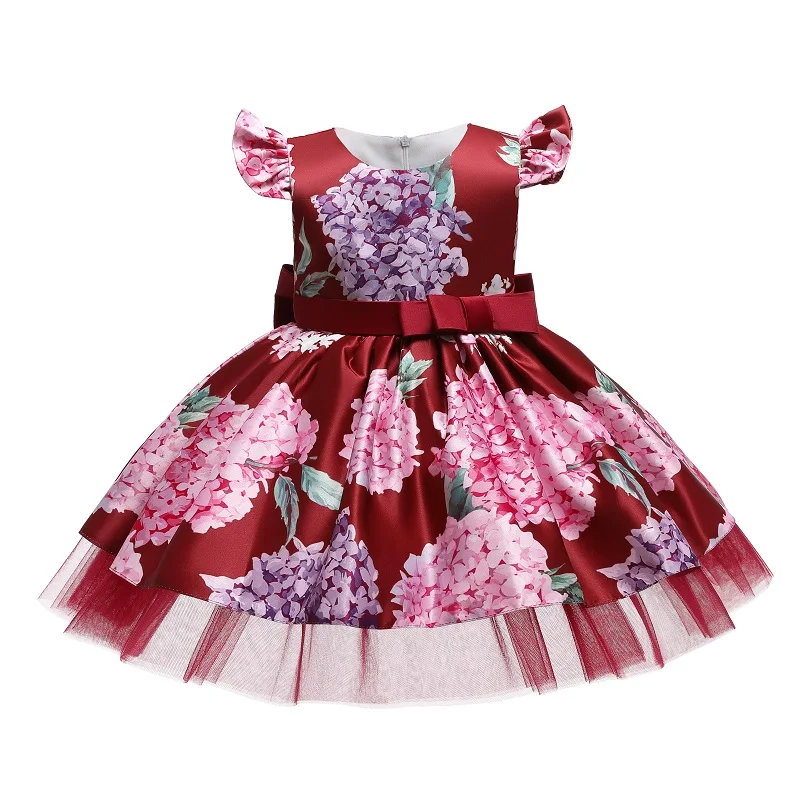 Toddler Baby Girl Princess Dresses for 1 2 Year Birthday Flower Printed Christening Dress Infant Bow Party Gown Clothes Vestidos 
Toddler Baby Girl Princess Dresses for 1 2 Year Birthday Flower Printed Christening Dress Infant Bow Party Gown Clothes Vestidos