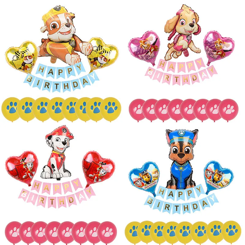 Paw Patrol Cartoon Birthday Theme Aluminum Film Balloon Set Site Background Layout Children's Birthday Party Decoration Supplies
Paw Patrol Cartoon Birthday Theme Aluminum Film Balloon Set Site Background Layout Children's Birthday Party Decoration Supplies