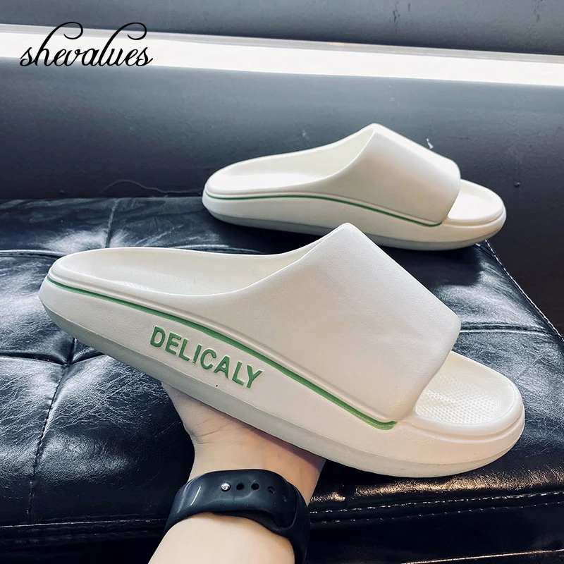 Shevalues Women Soft Cloud Slippers Summer Bathroom Non-slip Thick Slides Shoes Outdoor Men Beach Slippers Fashion Lovers Sandal
Shevalues Women Soft Cloud Slippers Summer Bathroom Non-slip Thick Slides Shoes Outdoor Men Beach Slippers Fashion Lovers Sandal