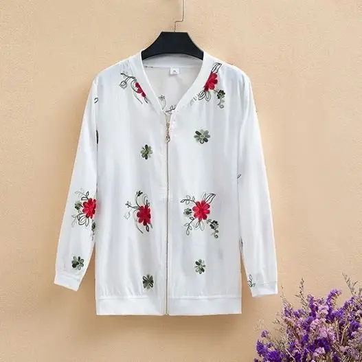 2022 Women Summer Fashion Flower Print Sunscreen Clothing Female Long Sleeve Coats Ladies Thin Short Plue Size Jackets Y42
2022 Women Summer Fashion Flower Print Sunscreen Clothing Female Long Sleeve Coats Ladies Thin Short Plue Size Jackets Y42