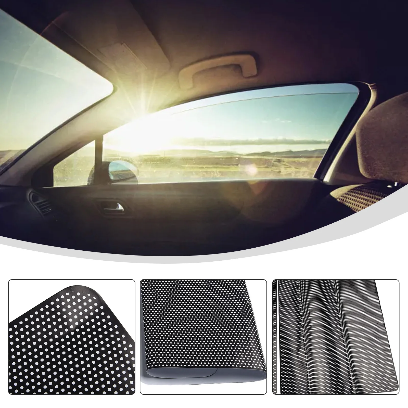 2Pcs Car Side Glass Sun Shade Stickers Sun Protections Glass Sunscreen Covers 38cm X 42cm UV Protection Side-Window Film
2Pcs Car Side Glass Sun Shade Stickers Sun Protections Glass Sunscreen Covers 38cm X 42cm UV Protection Side-Window Film