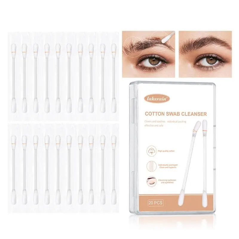 Cotton Swabs For Makeup 20 Sticks Make-up Eraser Easy Remove Makeup Cleanser Cosmetic Makeup Remover Cotton Swab Multifunctional
Cotton Swabs For Makeup 20 Sticks Make-up Eraser Easy Remove Makeup Cleanser Cosmetic Makeup Remover Cotton Swab Multifunctional