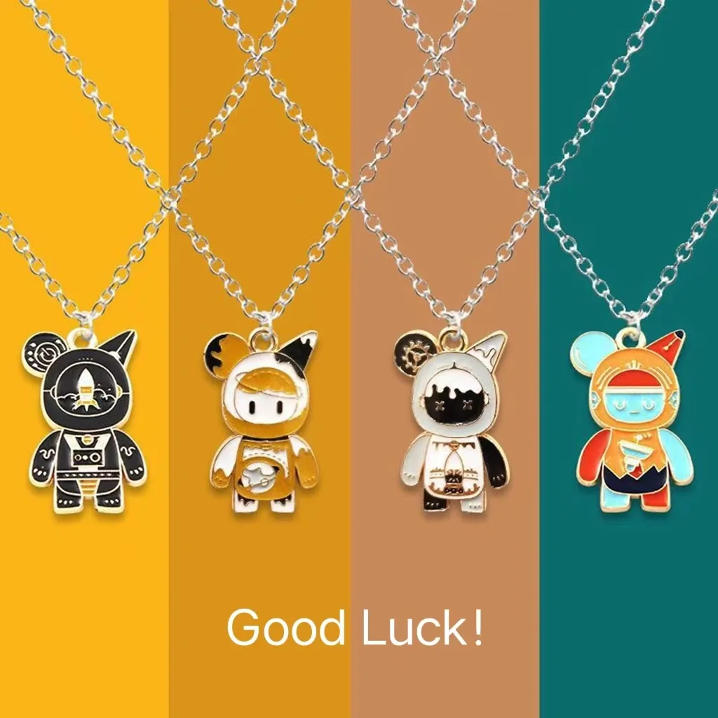 Cute Astronaut Bear Pendant Necklace Interstellar Cartoon Student Couple Girlfriend Party Jewelry Gift Fashion Sweater Chain
Cute Astronaut Bear Pendant Necklace Interstellar Cartoon Student Couple Girlfriend Party Jewelry Gift Fashion Sweater Chain