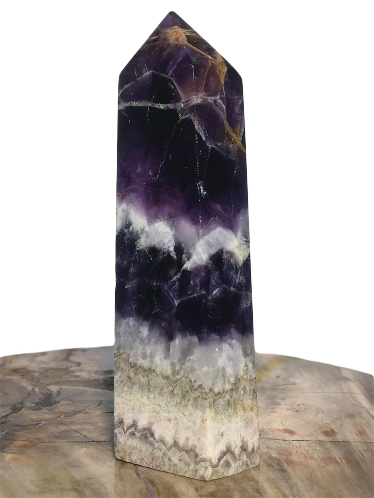 Natural Point Dream Amethyst Quartz Crystal Stone Tower Reiki Massage Purple Specimen Gem Wand House Decoration Collection Gift
Natural Point Dream Amethyst Quartz Crystal Stone Tower Reiki Massage Purple Specimen Gem Wand House Decoration Collection Gift