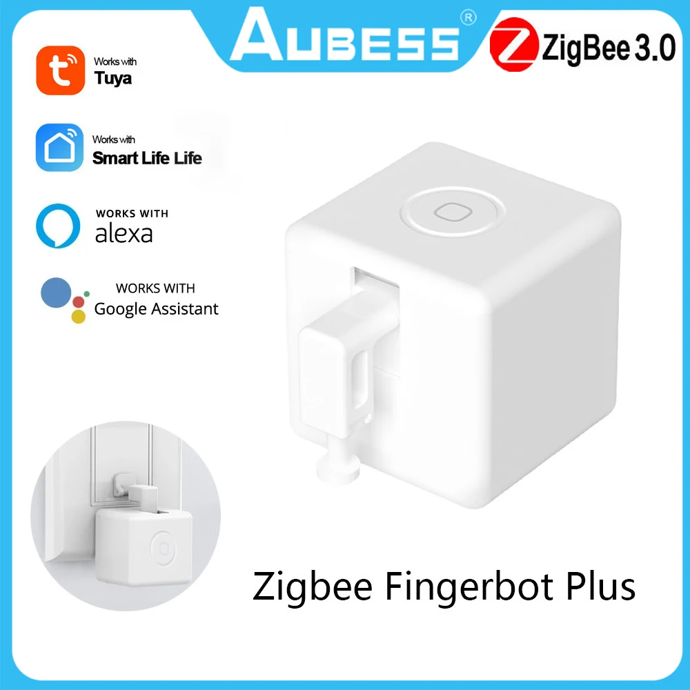 Кнопка переключения Tuya Zigbee Smart Fingerbot Plus, толкатель с сенсорными руками, для умного управления жизнью, работает с Alexa Google Home Alice
Кнопка переключения Tuya Zigbee Smart Fingerbot Plus, толкатель с сенсорными руками, для умного управления жизнью, работает с Alexa Google Home Alice
