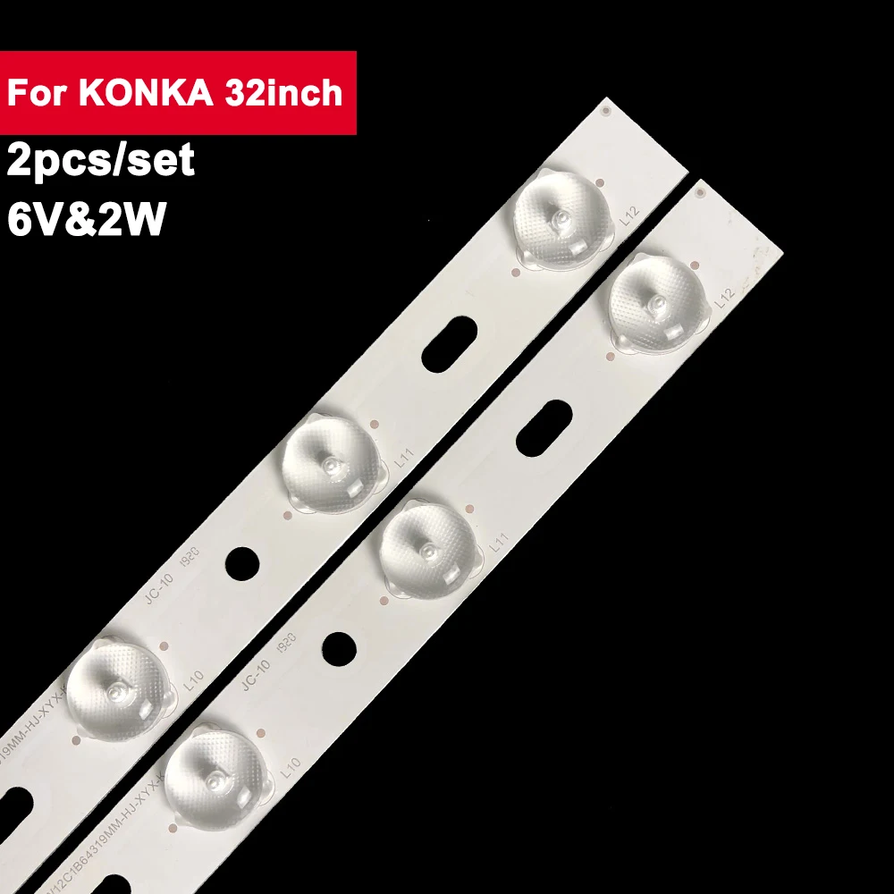 6V 642MM 12-Lamps TV LED Backlight Strip For KONKA 32inch LED32F3300C 2Pcs/Set Led Tv Light Parts LED32S3360CE LED32F3200CE
6V 642MM 12-Lamps TV LED Backlight Strip For KONKA 32inch LED32F3300C 2Pcs/Set Led Tv Light Parts LED32S3360CE LED32F3200CE