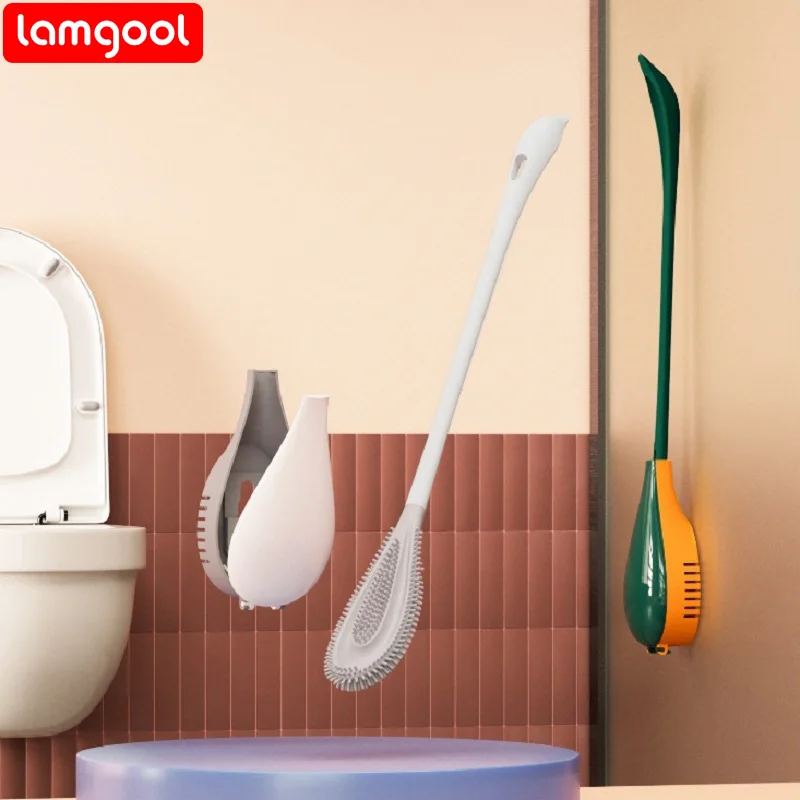 Lamgool Silicone Toilet Brushes Wall-Mounted Long Handle Base Self-Opening and Closing Ventilation Cleaning Brush WC Accessories
Lamgool Silicone Toilet Brushes Wall-Mounted Long Handle Base Self-Opening and Closing Ventilation Cleaning Brush WC Accessories
