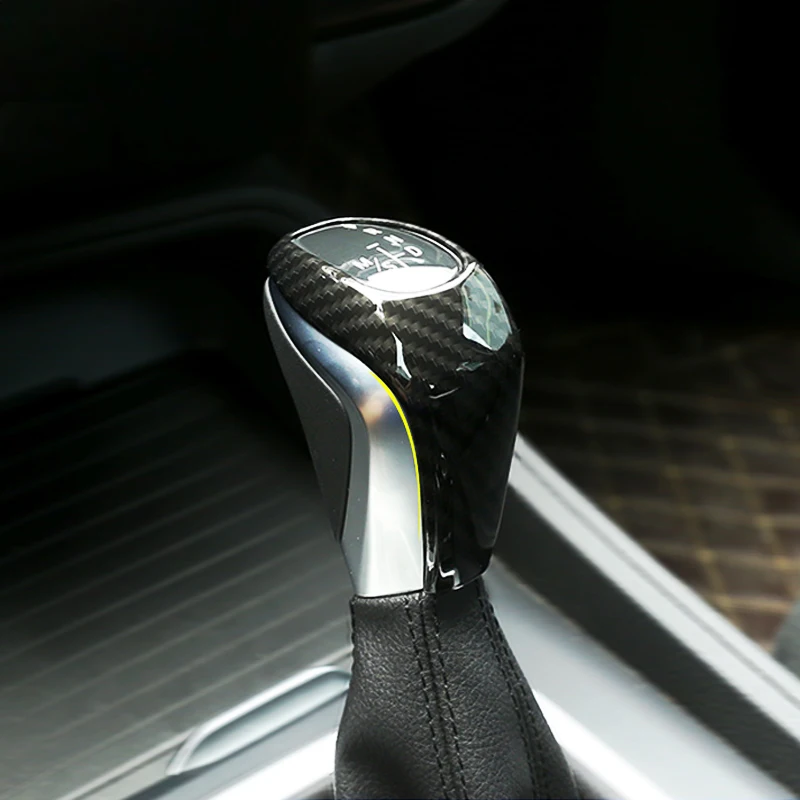 

For BMW X1 F48 2016 2017 / 2 Series 218i Gran Tourer F46 2015 2016 2017 Carbon Fiber Texture ABS Gear Shift Head Cover Trim