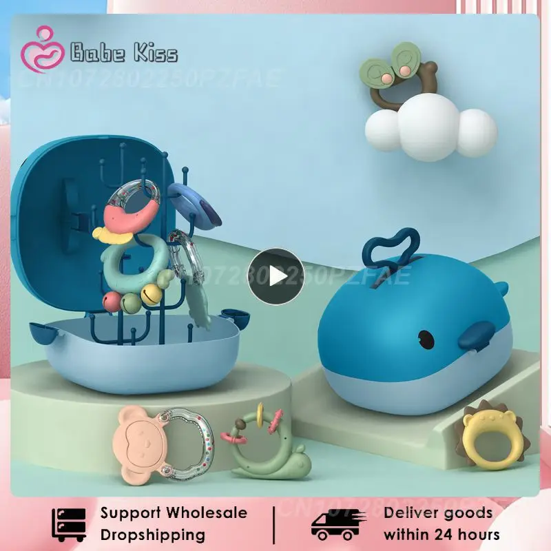 Baby Rattle Set Neonatal Rattle Whale Teether Can Be Boiled Soft Rubber Molar Baby Shaker Rotating Rattle Educational Toy
Baby Rattle Set Neonatal Rattle Whale Teether Can Be Boiled Soft Rubber Molar Baby Shaker Rotating Rattle Educational Toy