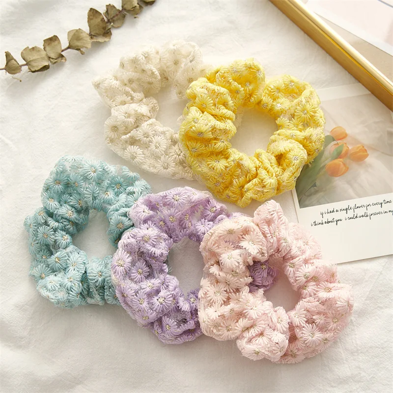 New Chrysanthemum Soft Hair Scrunchies Warm Elastic Hair Band Women Girl Embroidery Ponytail Holder Rubber Band Hair Accessories
New Chrysanthemum Soft Hair Scrunchies Warm Elastic Hair Band Women Girl Embroidery Ponytail Holder Rubber Band Hair Accessories
