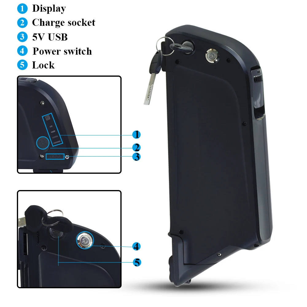 EU US taxes included fat tire emtb ebike battery pack 52V 14Ah 12Ah 1000W shark battery pack with 58.8V 2A charger
EU US taxes included fat tire emtb ebike battery pack 52V 14Ah 12Ah 1000W shark battery pack with 58.8V 2A charger