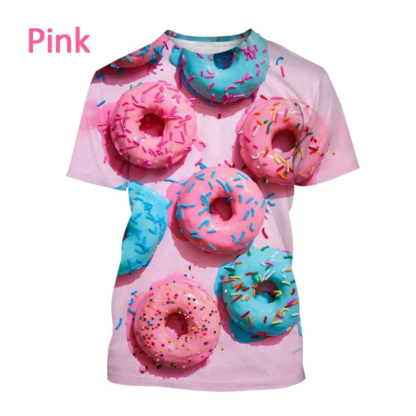 2022 New Fashion Donut 3D Printing T-shirt Cute Chocolate Donuts Round Neck Short Sleeve Tops Personality Food Harajuku T-shirt
2022 New Fashion Donut 3D Printing T-shirt Cute Chocolate Donuts Round Neck Short Sleeve Tops Personality Food Harajuku T-shirt