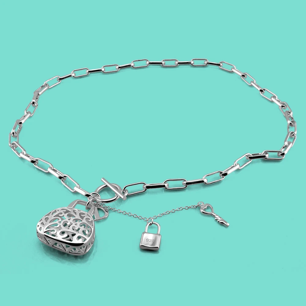 Creative Original Silver Jewelry Girl 925 Sterling Silver Necklace Hollow Bag Pendant Chain 46CM Birthday Gift
Creative Original Silver Jewelry Girl 925 Sterling Silver Necklace Hollow Bag Pendant Chain 46CM Birthday Gift