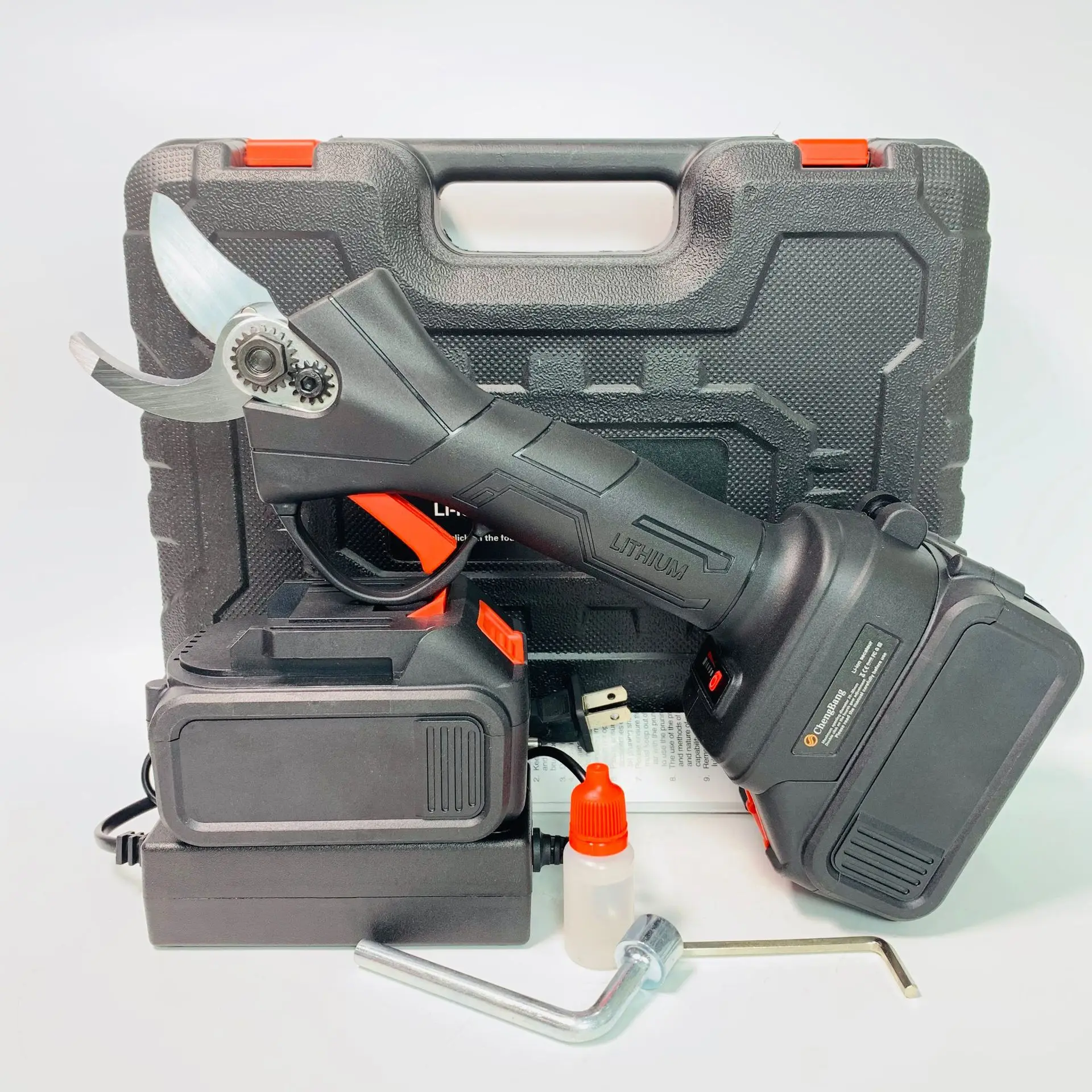 Lithium brushless electric pruning shears 6 kind of plug-in electric orchard fruit scissors scissors scissors and 4 gear
Lithium brushless electric pruning shears 6 kind of plug-in electric orchard fruit scissors scissors scissors and 4 gear