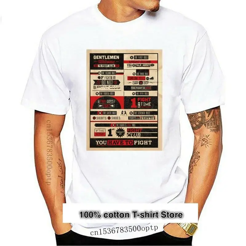 Camiseta de The Rules of Fight Club para hombre, camisa de bienvenida para caballeros, no hable, Film
Camiseta de The Rules of Fight Club para hombre, camisa de bienvenida para caballeros, no hable, Film