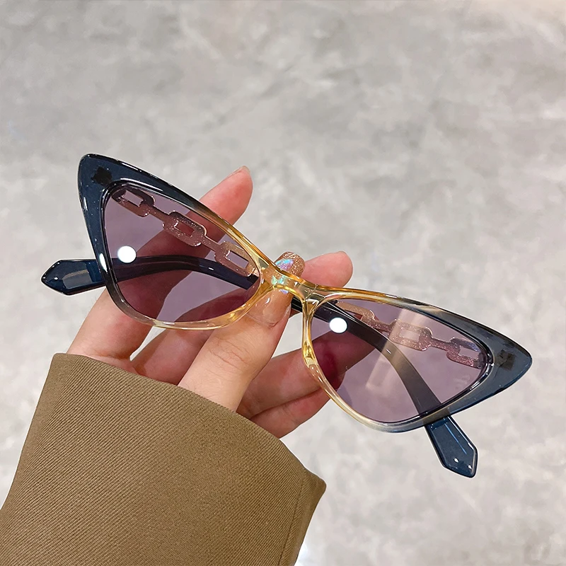 

Очки солнцезащитные женские «кошачий глаз», Модные Популярные Роскошные брендовые дизайнерские солнечные очки с защитой UV400