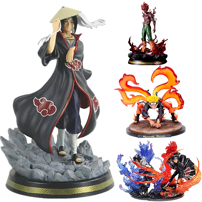 

Naruto GK Action Doll Shippuden Anime Model Uchiha Itachi Akatsuki PVC Movable Statue Collectible Doll Figma Children's Toy