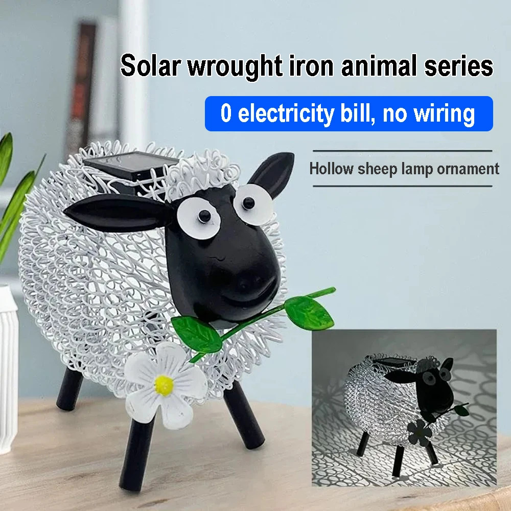 Solar LED Dolly Sheep Light Outdoor Waterproof Garden Lawn Yard Decorative Lamp Hollow Metal Wire Dolly Sheep LED Solar Lamp
Solar LED Dolly Sheep Light Outdoor Waterproof Garden Lawn Yard Decorative Lamp Hollow Metal Wire Dolly Sheep LED Solar Lamp