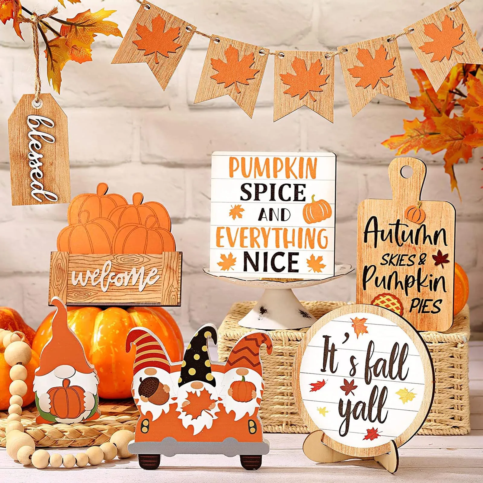 Christmas Ornament Crystal Multi Piece Fall Tiered Tray Decorative Set Thanksgiving Pumpkin Maple Dwarf Wood Metal Dragon Statue
Christmas Ornament Crystal Multi Piece Fall Tiered Tray Decorative Set Thanksgiving Pumpkin Maple Dwarf Wood Metal Dragon Statue