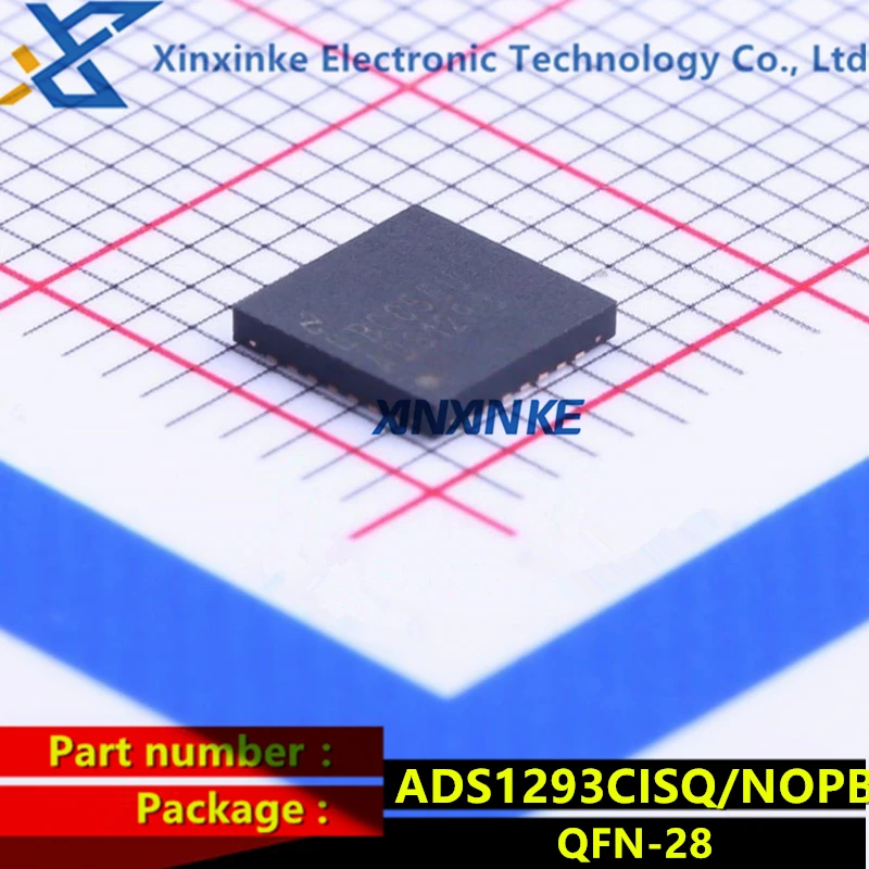 ADS1293CISQ/NOPB QFN-28 Analog front end – AFE Lo Pwr Intg Analog Front End 24bit 3Channel Serial, 4-Wire, SPI ADS1293 Brand new
ADS1293CISQ/NOPB QFN-28 Analog front end – AFE Lo Pwr Intg Analog Front End 24bit 3Channel Serial, 4-Wire, SPI ADS1293 Brand new